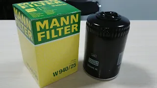 MANN-FILTER W94025 Oil filter, Spin-On. Фильтр масляный, накручиваемый