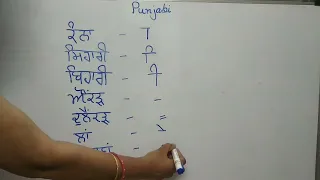 Aao Punjabi Sikhiye | Alphabet Series -   (laga Matra) | Learn Easy Punjabi