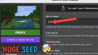 MINECRAFT FREE HUGE SEED 1.20 POCKET EDITION OPP SEED OUT POST 🤯🥵🥵😊🙃🙂