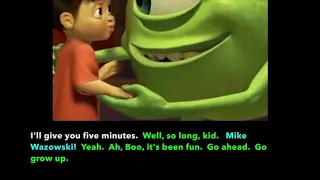 Learn/Practice English with MOVIES (Lesson #73) Title: Monsters Inc