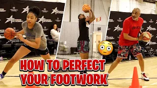 How to IMPROVE your FOOTWORK w/ #1 Ranked JUJU Watkins & WNBA Jewell Loyd