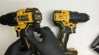 Comparison DeWalt DCD708 vs DCD709 Atomic Drill/Driver vs Hammer Drill