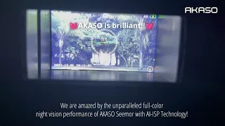 Demo of AKASO VS Other Competition (1)| AKASO Seemor|Ture Full-Color Night Vision Goggle