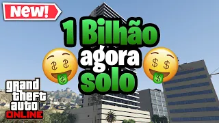 SAIUU! *1 BILHÃO AGORA SOLO* em Glitch de dinheiro solo no gta 5 online FAÇA ANTES QUE A ROCKSTAR.