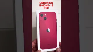 UNBOXING IPHONE 13 RED / IPHONE 13 #shorts #iphone13