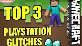 Minecraft PS3 / PS4 - TOP 3 GLITCHES - How To - Tutorial ( XBOX ) WII