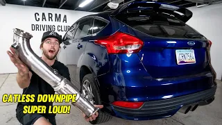 LOUD Exhaust Install on Focus ST!