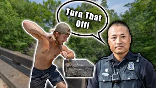 The Police Told Me To Delete This Footage… BIG Safe Found Magnet Fishing (What’s Inside?)