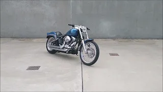 Drag Bars 1-1/4" | 2006 Softail Standard | BarCraft Handlebars | Walkaround Sound