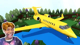 Roblox BUILD A BOAT Funny Moments MEMES  (PLANE JET)