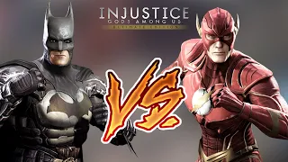 Injustice Gods Among Us - Batman Vs Flash (Hard) Walkthrough | RozZ99