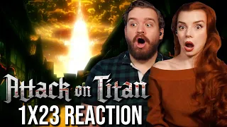 The Female Titan Is...? | Attack On Titan Ep 1x23 Reaction & Review | Wit Studio on Crunchyroll