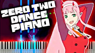 Zero Two Dance - KAIZ REMIX - Piano Tutorial