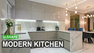 Inspiring U-Shape Modular Kitchen Interior Design Ideas