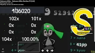 [EZDTPF+AR-∞] Hatsune Miku Recites Pi - 100 digits SS