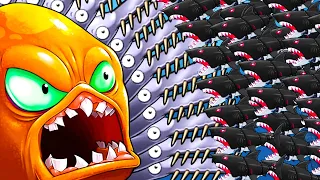 INFINITE SAW BLADES vs 200 SHARK ROBOTS - Octogeddon Mod | Pungence