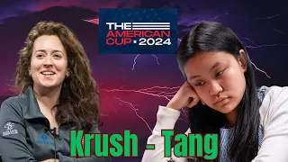 Zoey Tang - Irina Krush | Quarterfinals  Game 3 and 4 |  The American Cup 2024