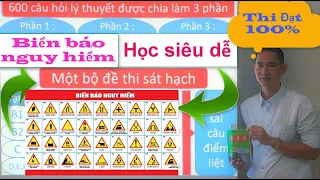 600 câu hỏi lý thuyết lái xe ô tô ( Phần biển báo câu 365 - 429 ) - Thầy Tâm