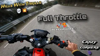Full Throttle on Hills💀 || Apache RTR 200 4v 🔥 || Road like a Snake 🐍 || Him x vlogs