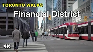 Financial District Walk - Downtown Toronto on a weekday afternoon [4K]