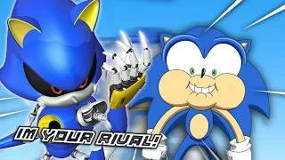 Metal Sonic Reacts to Sonic the Hedgehog vs Shadow the Hedgehog Animation - MULTIVERSE WARS