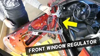 HOW TO REMOVE AND REPLACE FRONT WINDOW REGULATOR ON BMW E46