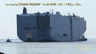 seabound FLORIDA HIGHWAY 3EPT6 IMO 9442861 Emden Germany car carrier Autotransporter tugs pilot
