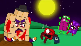 Oh no! The Numberblocks 1 spell has awakened Zombie NB 26 - Numberblocks fanmade coloring story