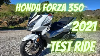 🛵Honda Forza 350 (2021) 🔥🔥 Test Ride, Soundcheck, Walkaround, 0-100 kph (ENGLISH) | VLOG269 [4K]