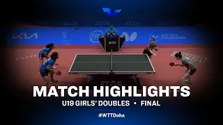 Diya Parag C./Swastika G. vs Elizabet A./Natalia M. | WTT Youth Star Contender Tunis (U19 GD Finals)