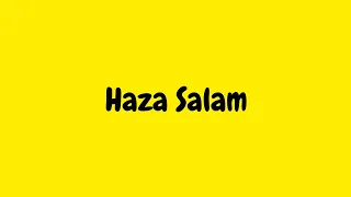 Hada Salam Falima Salam Sad Arabic Audio Lyrics Heart Touching