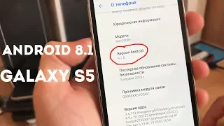 Устанавливаю Android 8.1 на GALAXY S5 / ГОЛЫЙ АНДРОИД