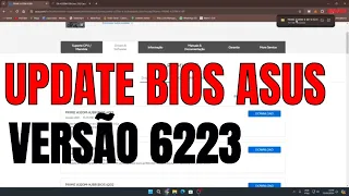 UPDATE BIOS ASUS COMO ATUALIZAR VERSÃO 6223