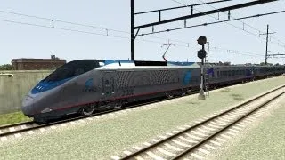 Train Simulator 2013 Game Play Amtrak Acela Express The Big Apple