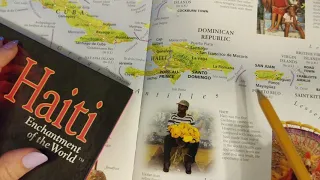 ASMR ~ Haiti History and Geography ~ Soft Spoken Maps Page Turning