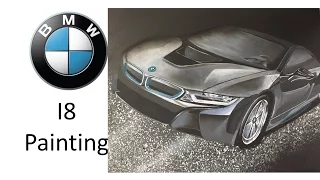 BMW i8 painting Timelapse