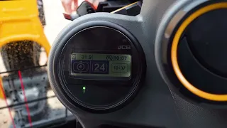 JCB 25Z and 26C How to navigation screen