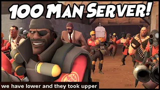 100 Player Server Crash! Team Fortress 2 Gameplay