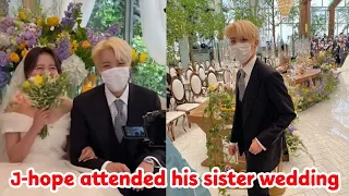 J-hope attended his sister's  wedding ..      //marriage pictures leaked//