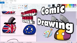 How to Draw a Polandball Comic in... MS Paint | Countryballs Comic Drawing with AaronC14