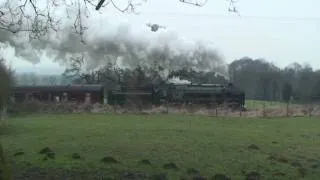 70013 Oliver Cromwell on the Cumbrian Mountain Express, 11th Feb 20013