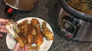 cooking “CRISPY” chicken in an electric digital pressure cooker (princess)