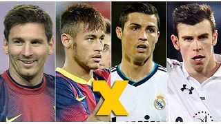 Neymar vs Gareth Bale vs Lionel Messi vs Cristiano Ronaldo