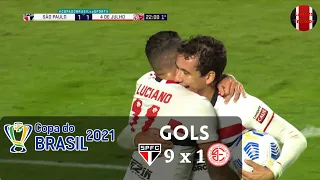 Gols - São Paulo 9x1 4 de Julho - 3ª fase Copa do Brasil 2021