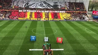 Lens vs Auxerre  " tifo lensois "