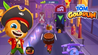 Talking Tom Gold Run - Pirate Ginger // but the theme changes (gameplay)🎶🦜