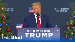 'They're ruining our country' Trump campaigns in Iowa after court bars him from 2024 Colorado ballot