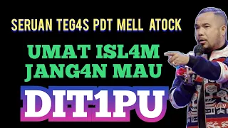 Wow.. Seruan TEG4S dari Pdt Mell Atock buat UM4T ISL4M dari mimbar GEREJA!