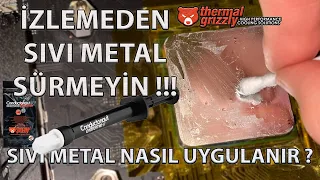 Masaüstü İşlemciye Sıvı Metal Nasıl Sürülür // Sıvı Metal Almadan Önce Kesin İzle !!!