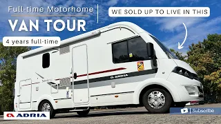 Full tour of our Off Grid Adria Sonic i600SP A Class Motorhome | Full-time Van Tour